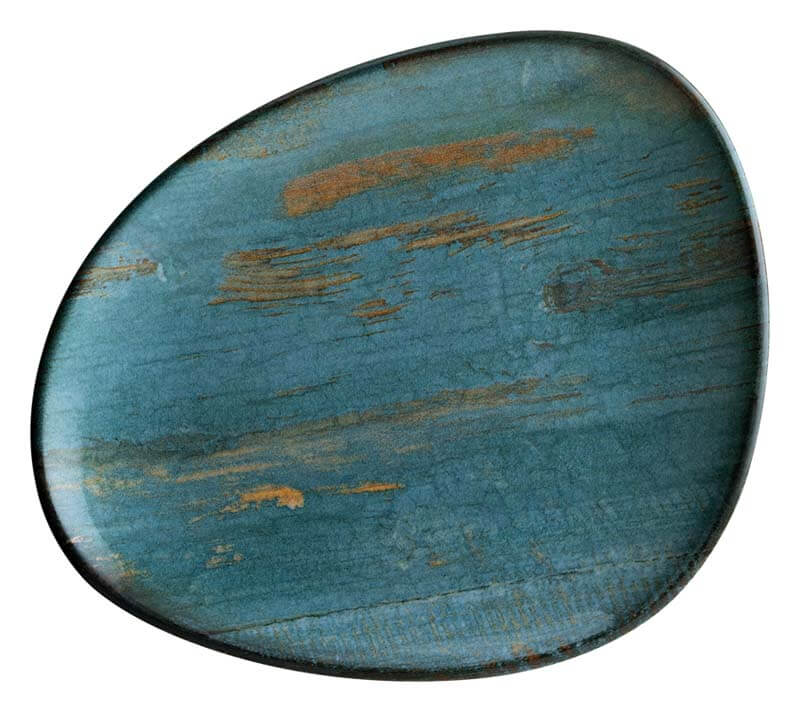 Bonna Madera Mint Vago Plato llano 24 cm azul - 12 ud