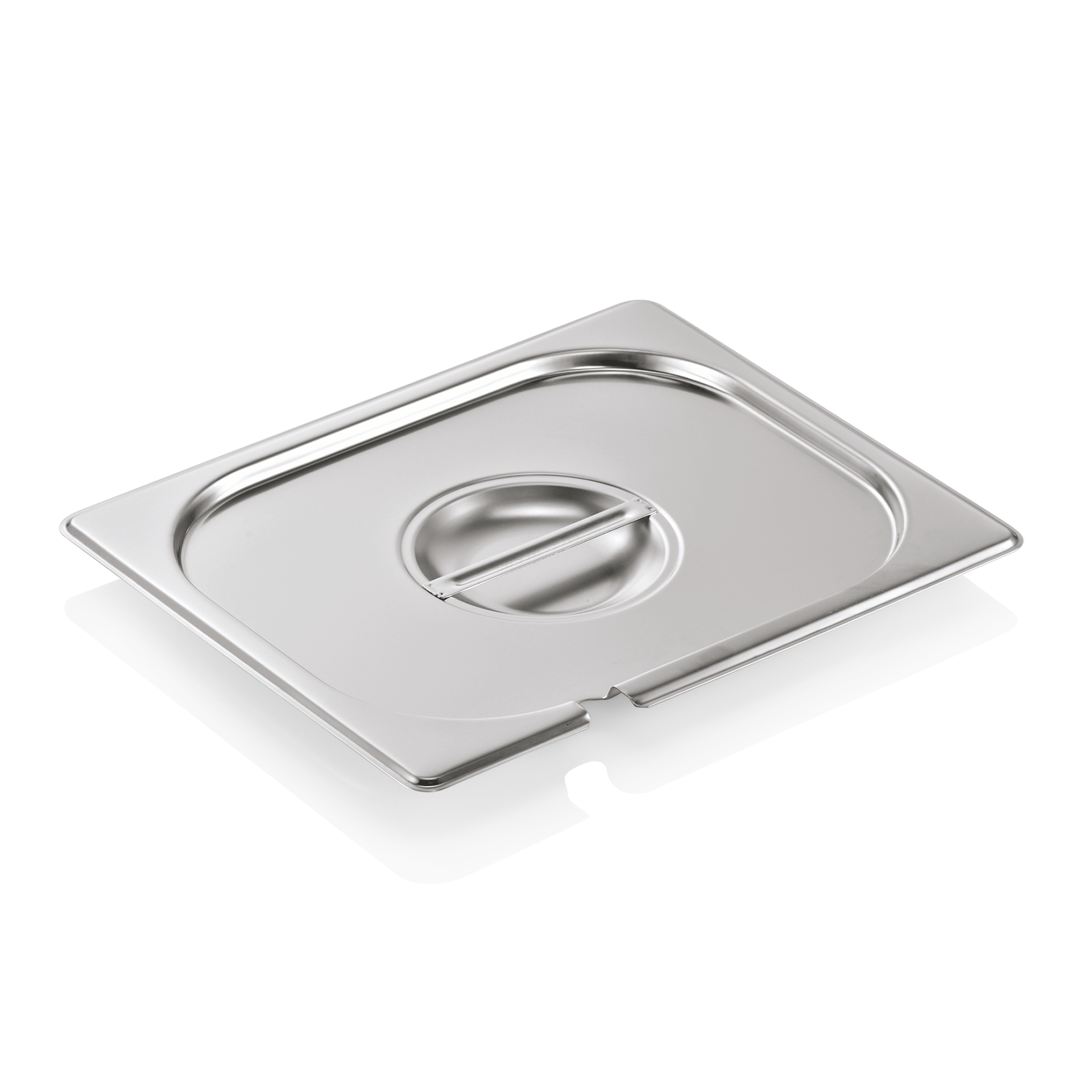 Tapa GN 1/2, con hueco para cuchara, CNS 18/8 (serie GN SELECT)
