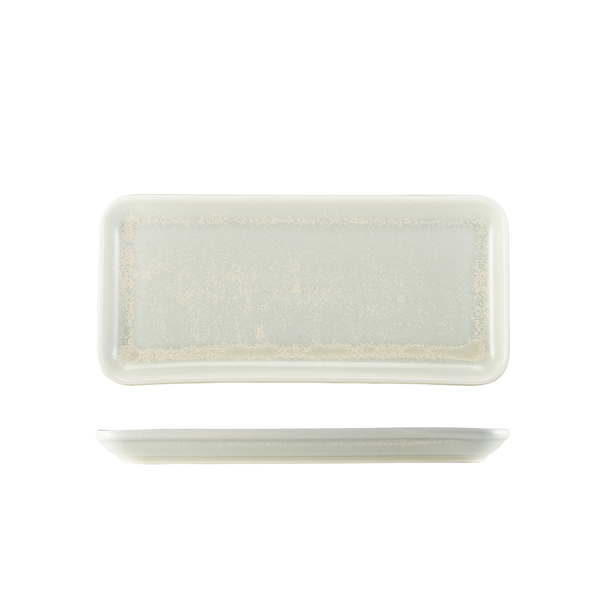 Placa rectangular estrecha Terra Pearl – 27 × 12,5 cm (6 uds)
