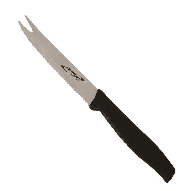 Cuchillo de bar con doble punta, acero inoxidable - hoja de 10,2 cm