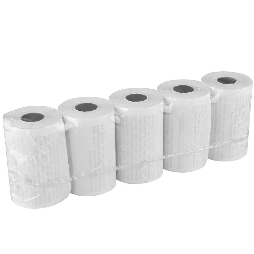Rollos de papel térmico con texto Sepalast, 57 mm x 18 m x 12 mm, diámetro del rollo 37 mm (5 rollos)