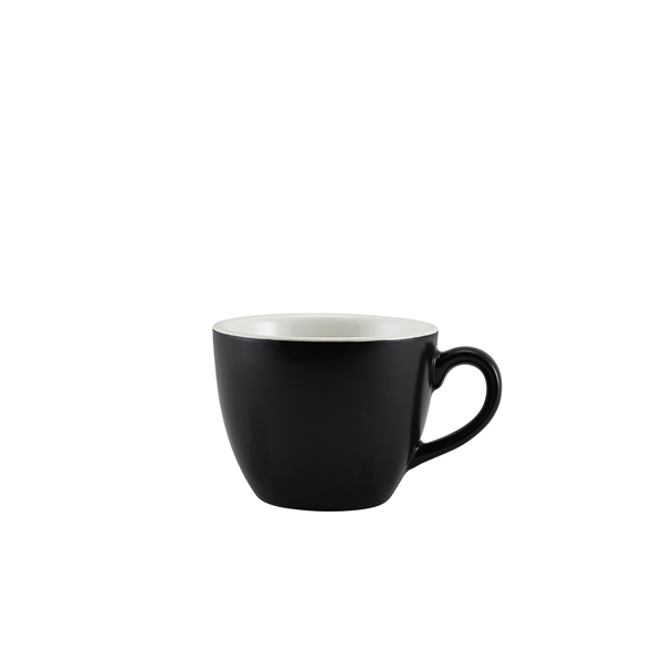 Taza de café espresso de porcelana negro mate – 90 ml (6 uds)