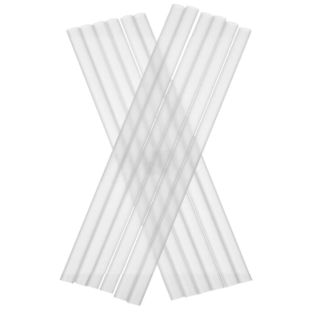 Pajitas reutilizables de plástico (7 x 150 mm) - transparentes (135 uds)
