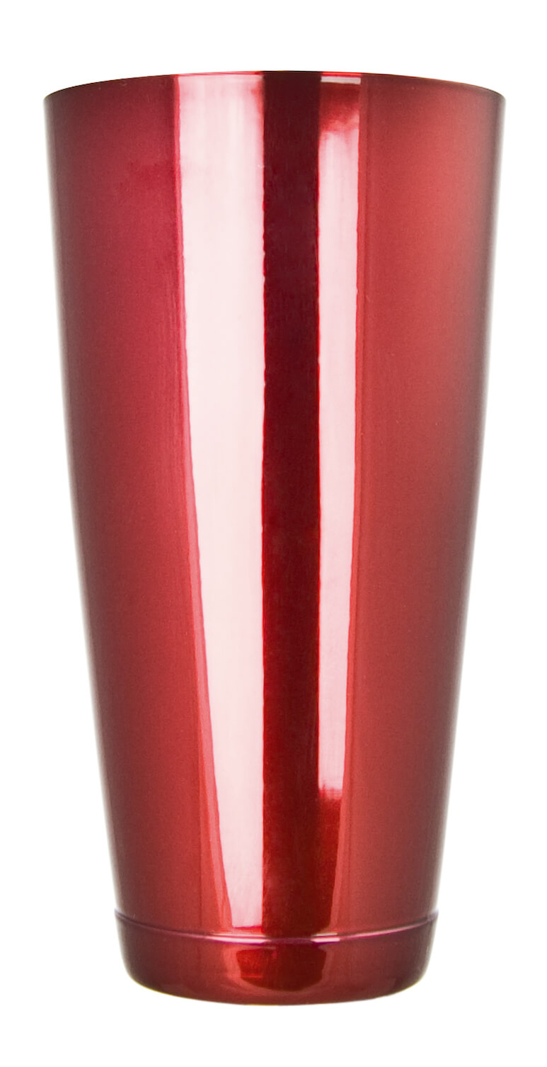 Coctelera Boston, acero inoxidable, rojo caramelo (845 ml)