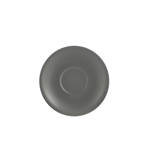 Platillo de porcelana gris mate – 16 cm (6 uds)