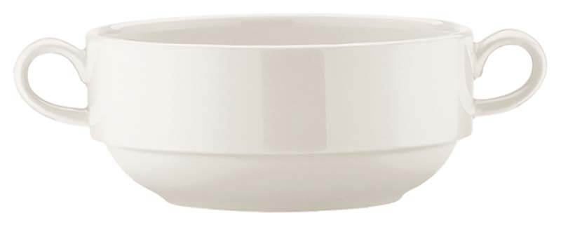 Bonna Banquet Cream Taza de sopa 35 cl apilable color crema - 12 ud