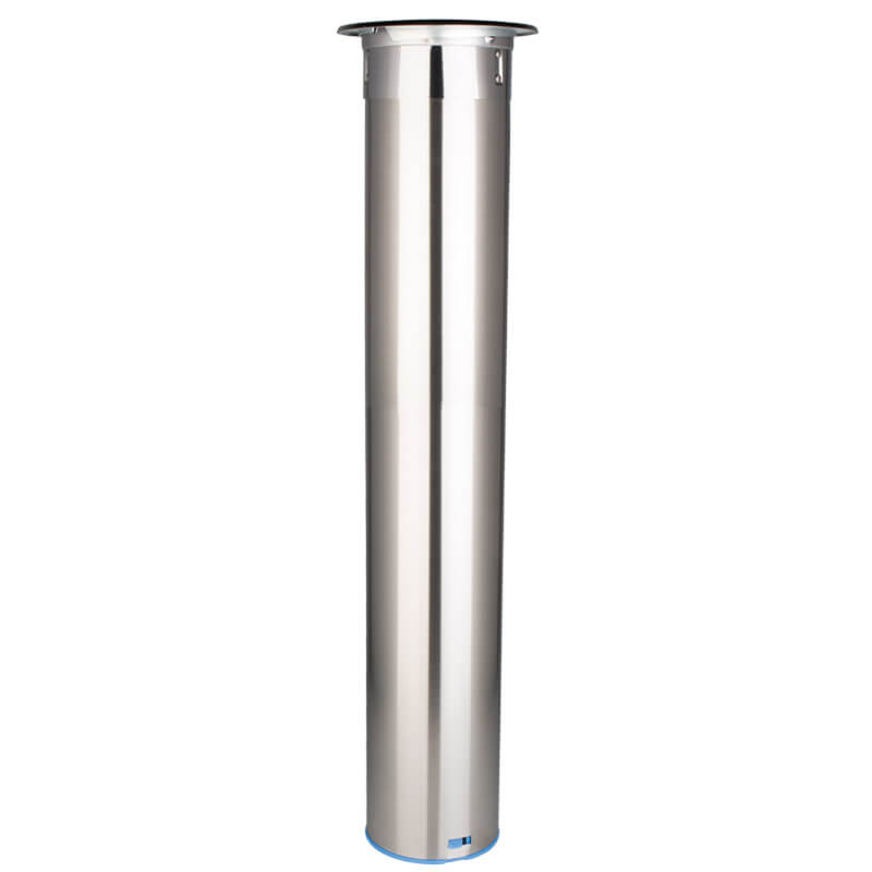 Dispensador de vasos de acero inoxidable, horizontal - mediano (vasos de 70-98 mm)