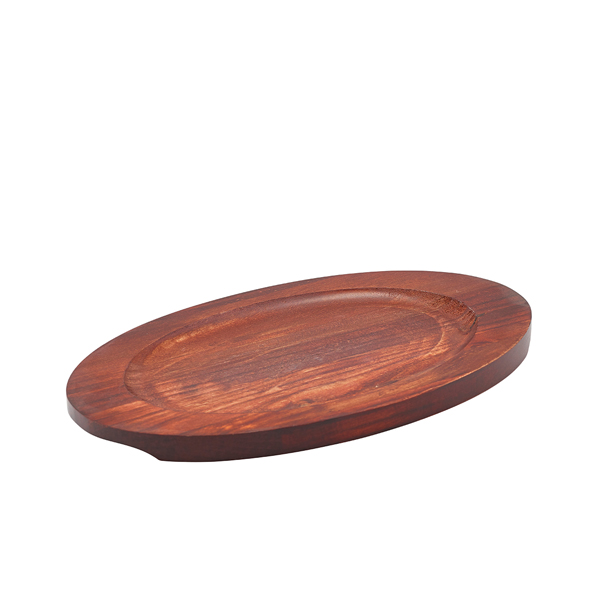 Posavasos de madera de repuesto para sartén de 25 x 16 cm