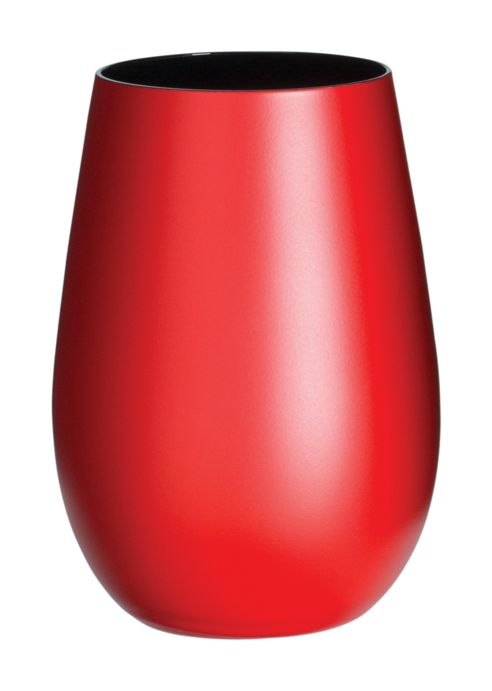 Taza, rojo mate/negro, Elements Stölzle - 465 ml