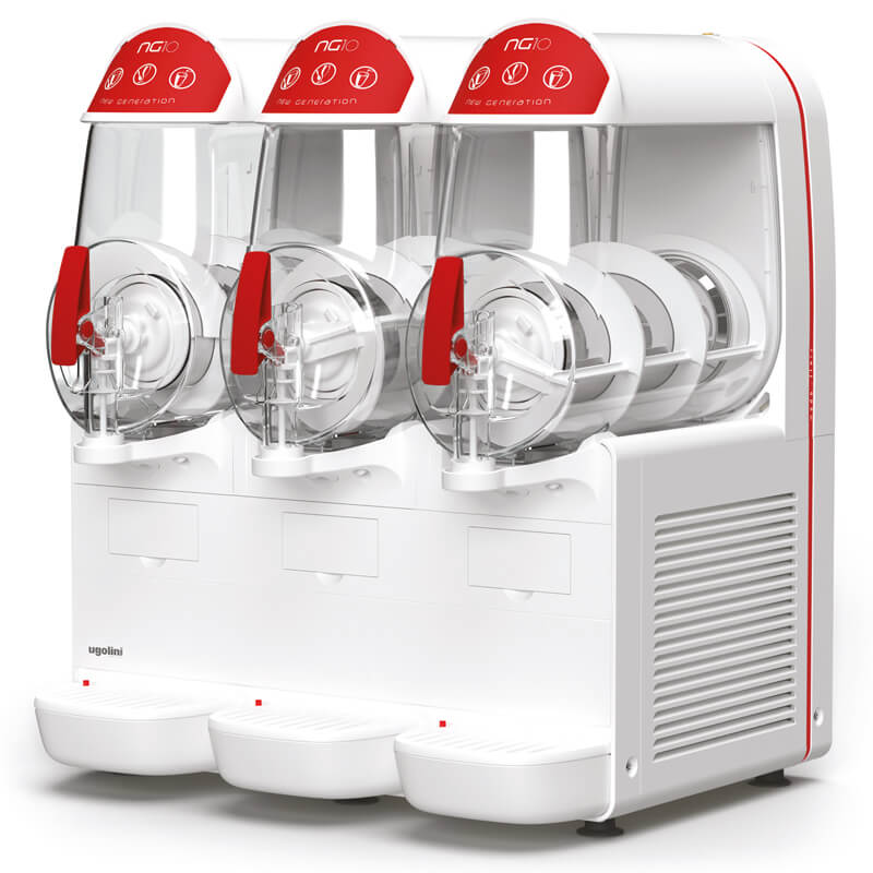 Granitor® NG Easy 10-3 – Máquina de granizados 3×10 litros, color blanco