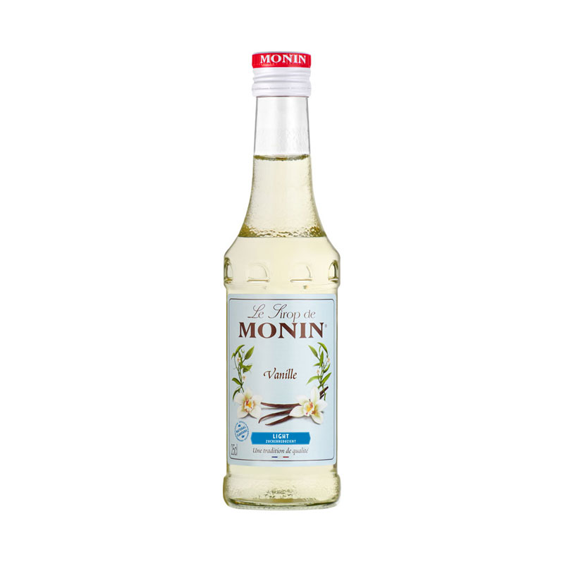 Vainilla con menos azúcar (light) - Sirope Monin botella pequeña (0,25 l)