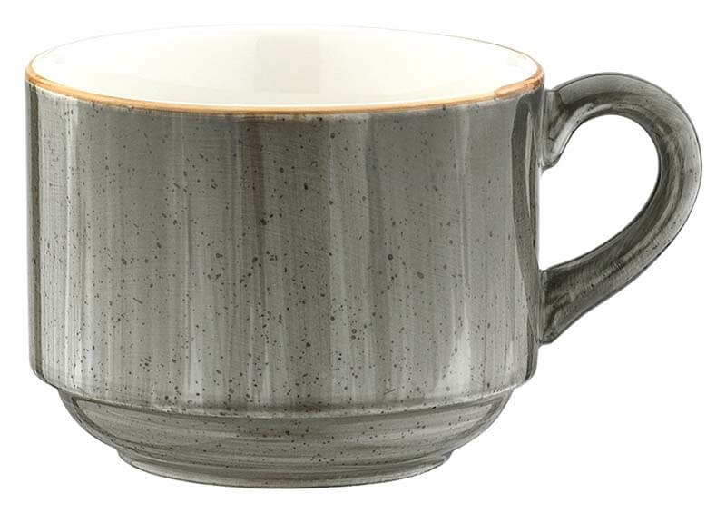 Bonna Aura Aura Space Banquet Taza 21 cl apilable gris - 6 unidades