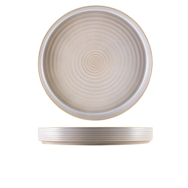 Plato de presentación Antigo de gres Barley – 26 cm (6 uds.)