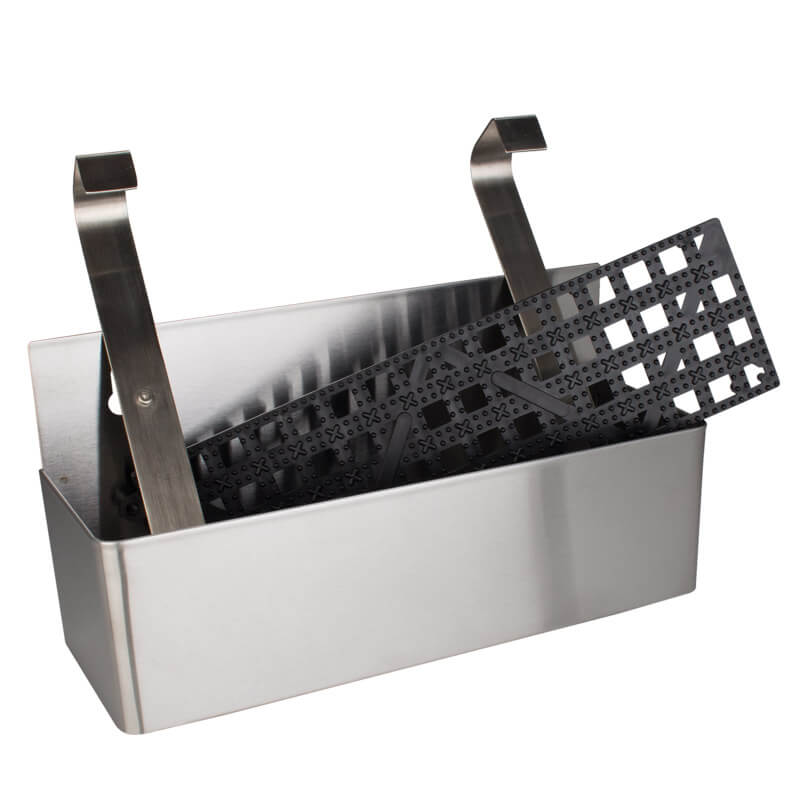 Set de organizadores de cocina con ganchos y escurridor