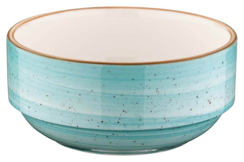 Bonna Aura Aqua Banquet Bandeja apilable 14 cm, 50 cl turquesa - 12 unidades