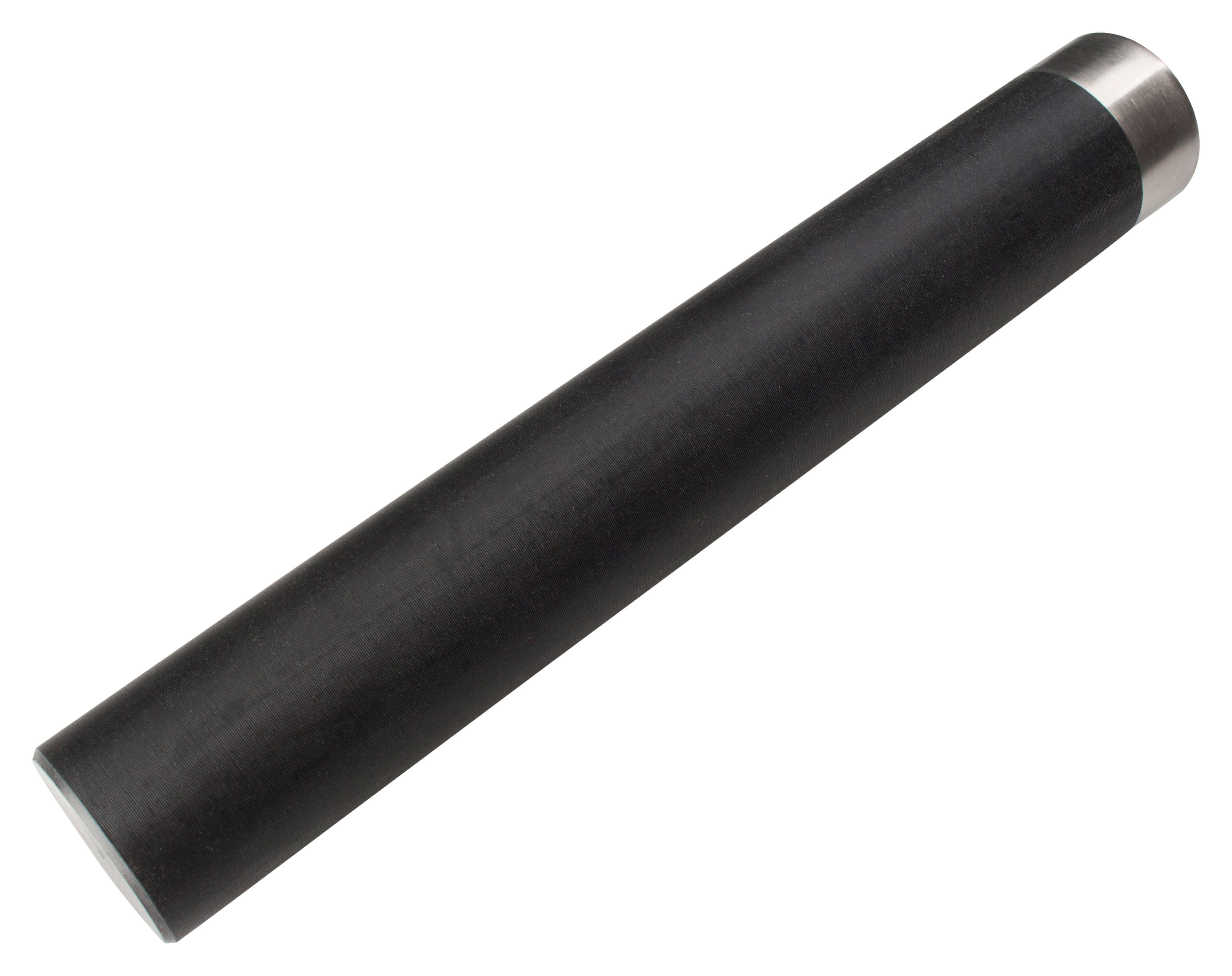 Machacador, plástico, con tapa de acero - negro (24 cm)