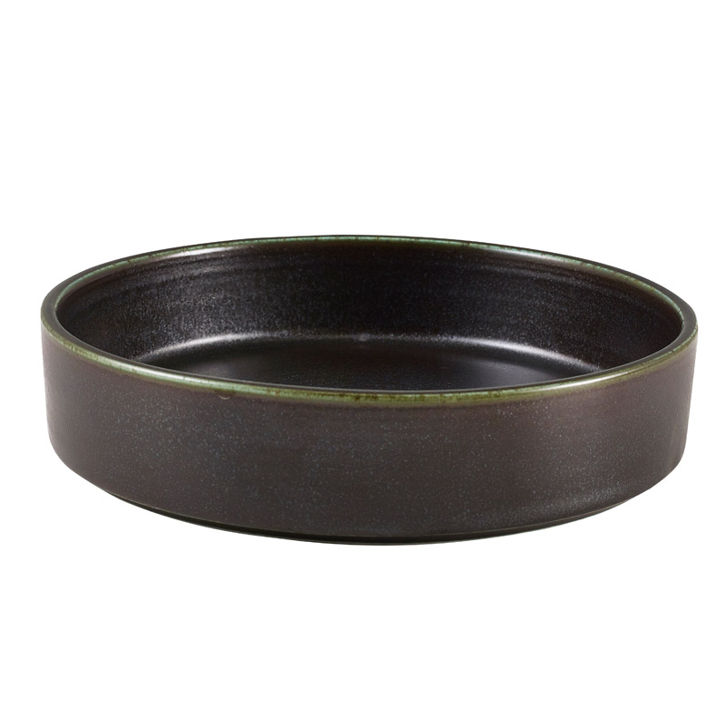Bandeja de presentación Terra Cinder Black - 18 cm (6 uds)