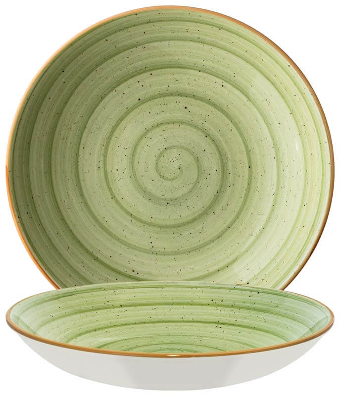 Bonna Aura Therapy Bloom Plato hondo 23 cm verde - 6 ud