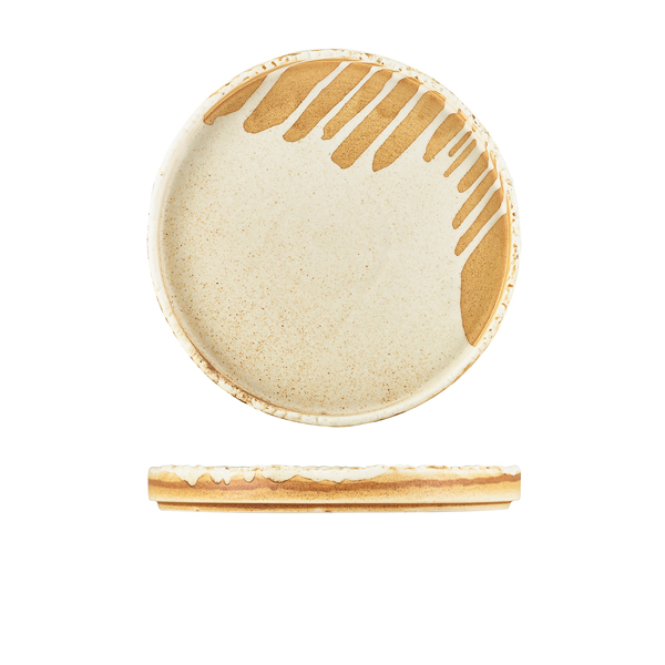 Plato de presentación Roko Sand – 21 cm (4 uds)