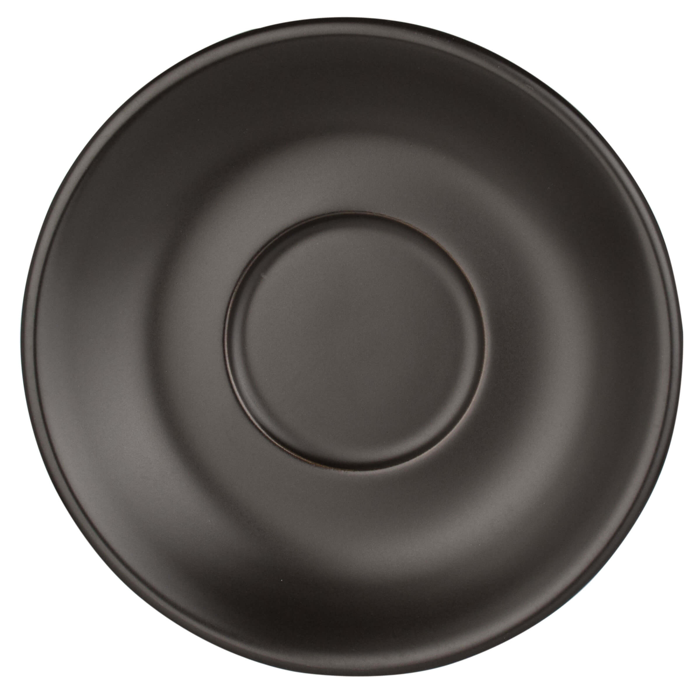 Platillo Barista, porcelana negra - 13,7 cm (12 uds)