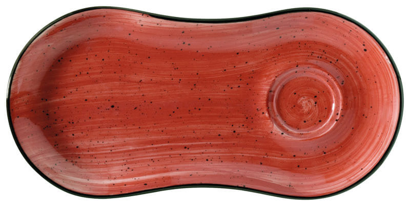 Bonna Aura Aura Passion Bandeja gourmet 25 x 12 cm roja - 12 ud