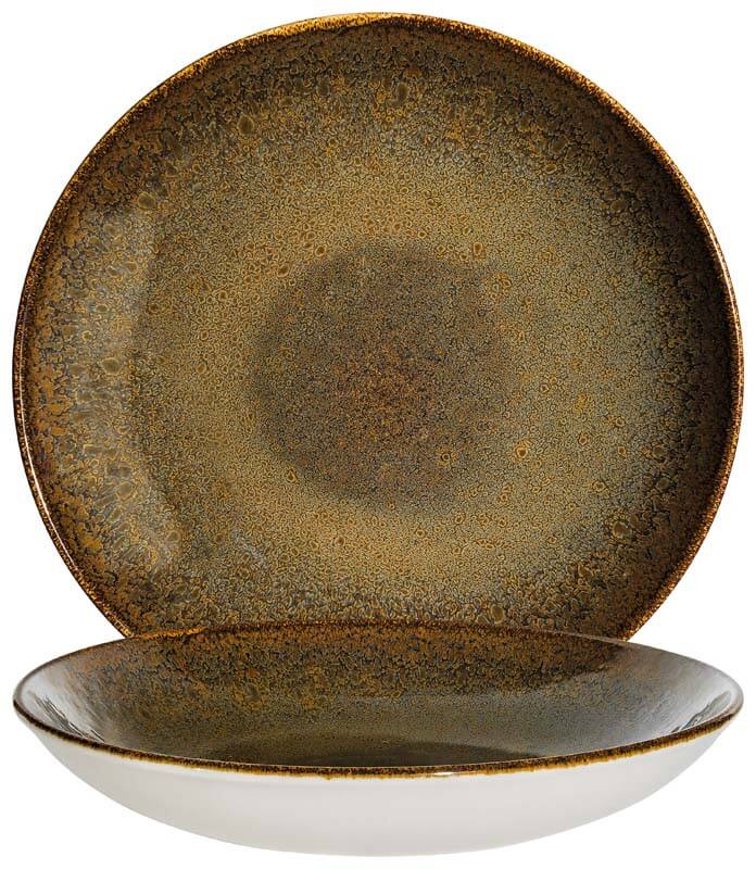 Bonna Ore Tierra Bloom Plato hondo 23 cm, 100 cl marrón - 6 ud