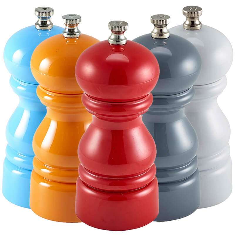 Molino de sal/pimienta, acrílico - varios colores (12,7 cm)
