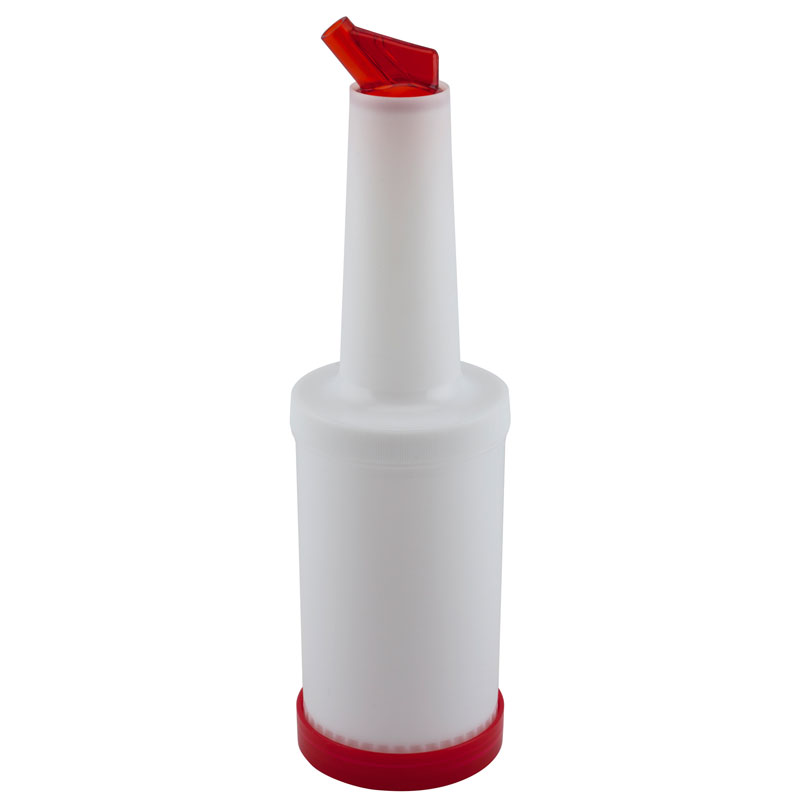 Botella dosificadora para barra Store And Pour, 1,0 l - rojo