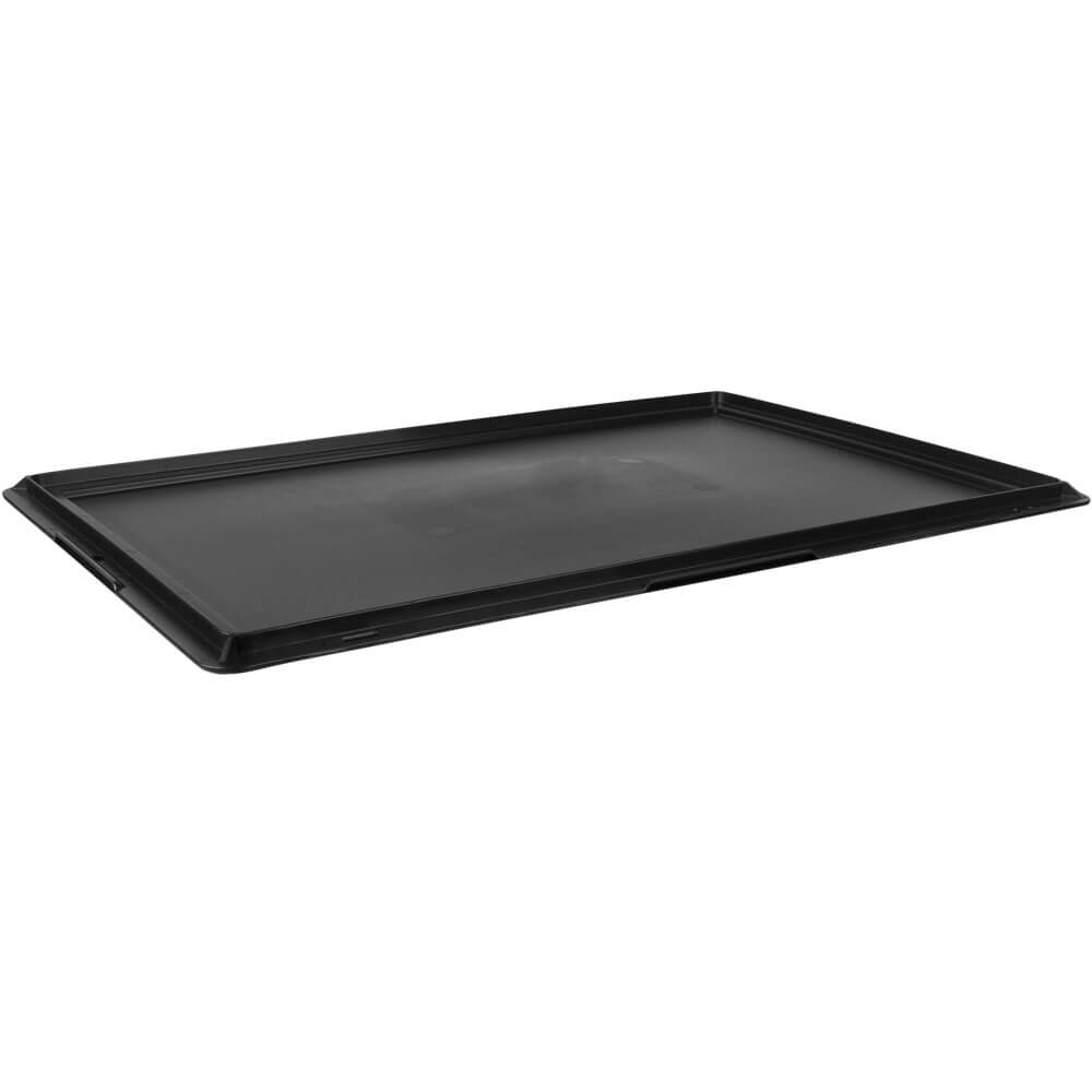 Tapa para caja de transporte Euronorm negra - 60 x 40 x 1,6 cm
