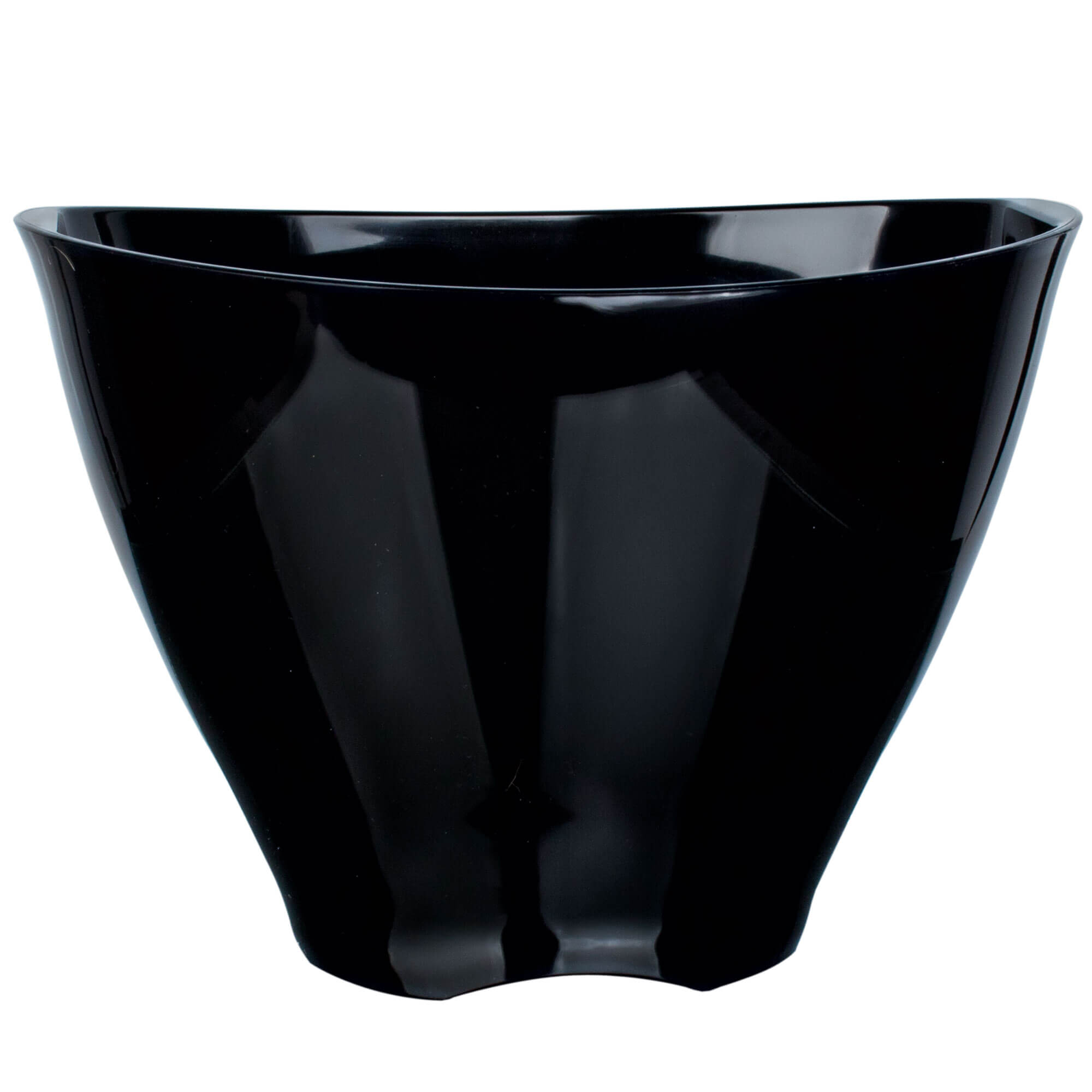 Enfriador de botellas acrílico, ovalado - negro (1-2 botellas)