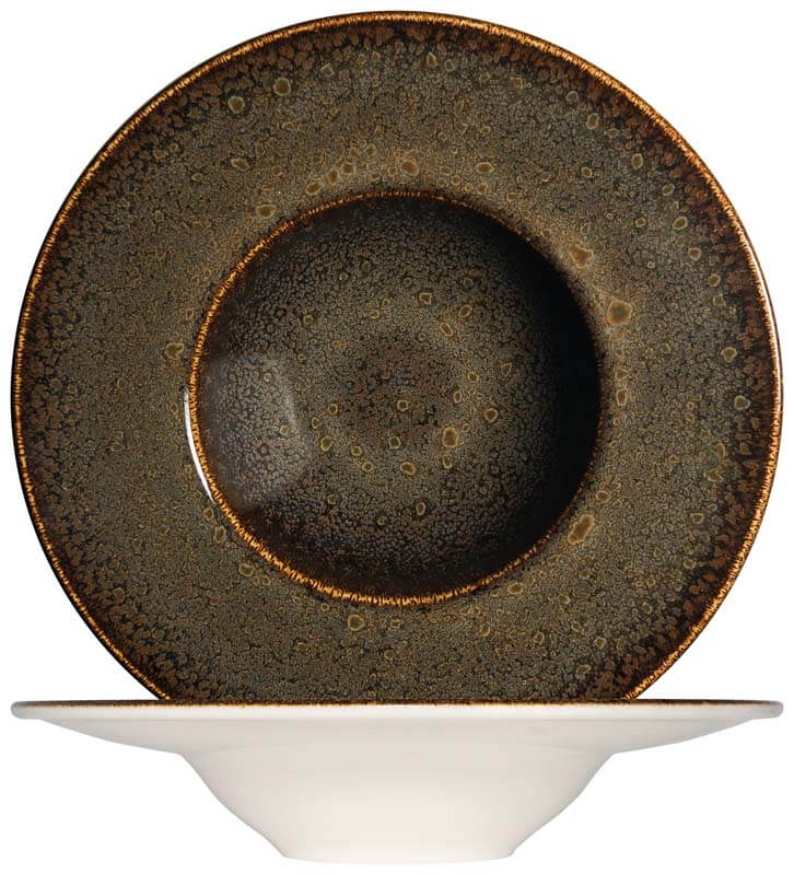 Bonna Ore Tierra Banquet Plato llano 28 cm marrón - 6 ud