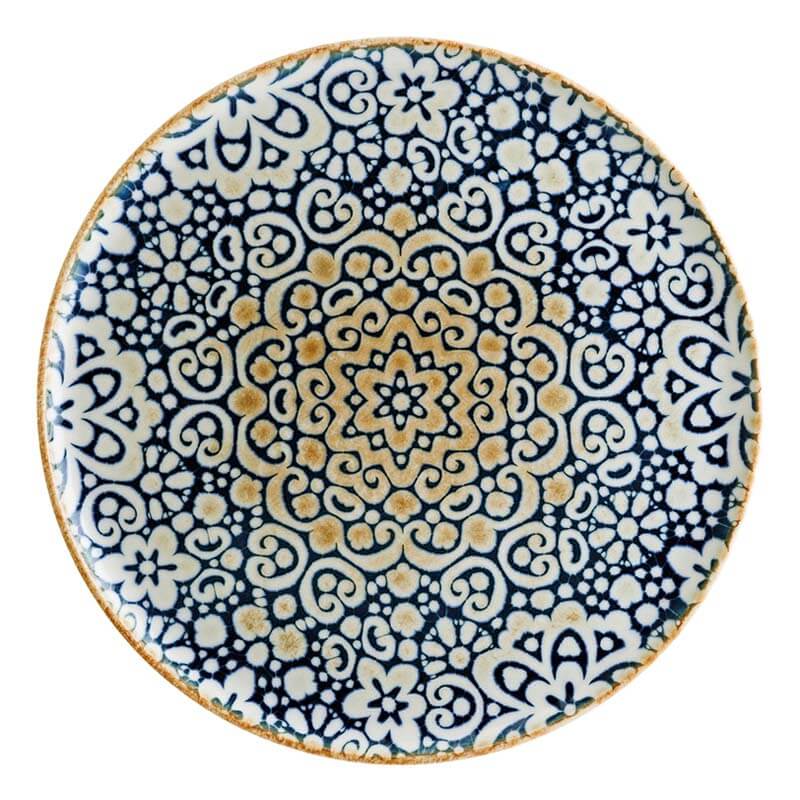 Platos para pizza Bonna Alhambra Gourmet de 32 cm, color azul - 6 ud