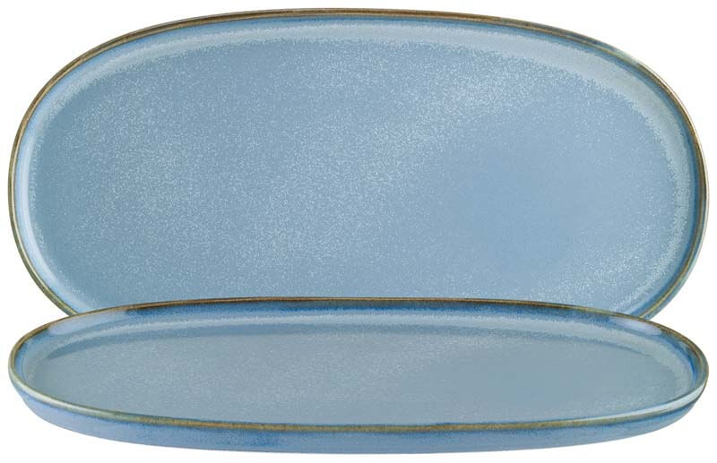 Bonna Sky Hygge Plato ovalado 34 x 23 cm azul - 6 ud