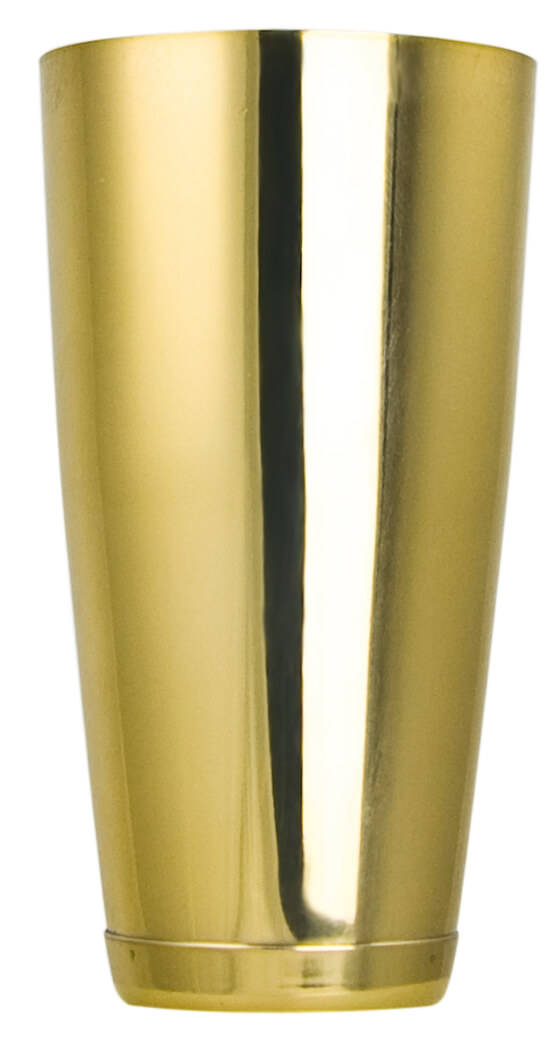 Coctelera Boston, base con peso - color dorado (845 ml)