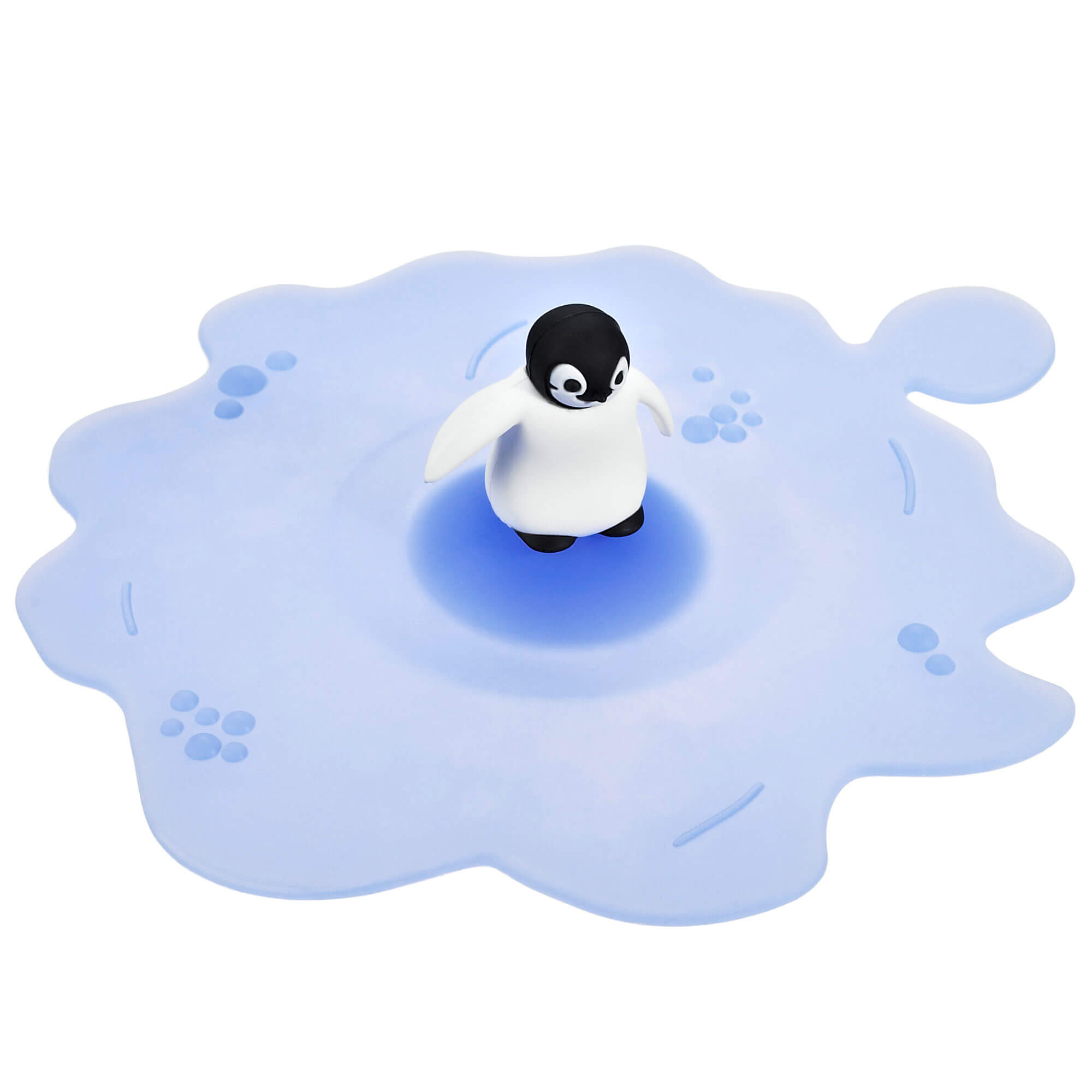Tapa de cristal de silicona, Lurch - Pingüino (10,5 cm)