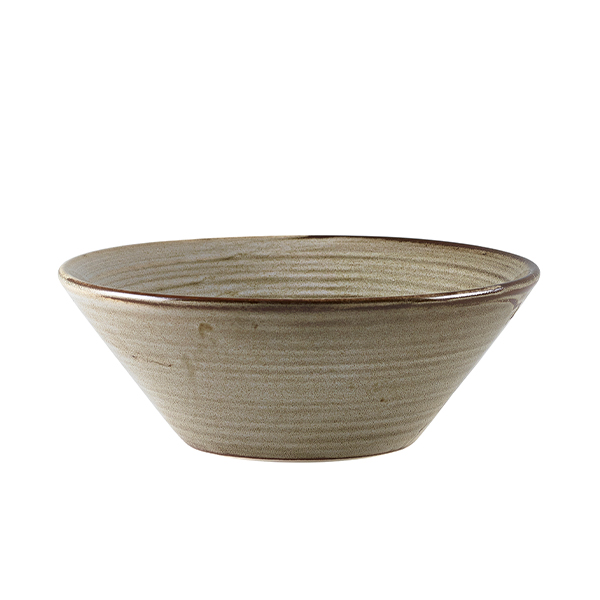 Cuenco cónico Terra Smoke Grey – 16 cm (6 uds)