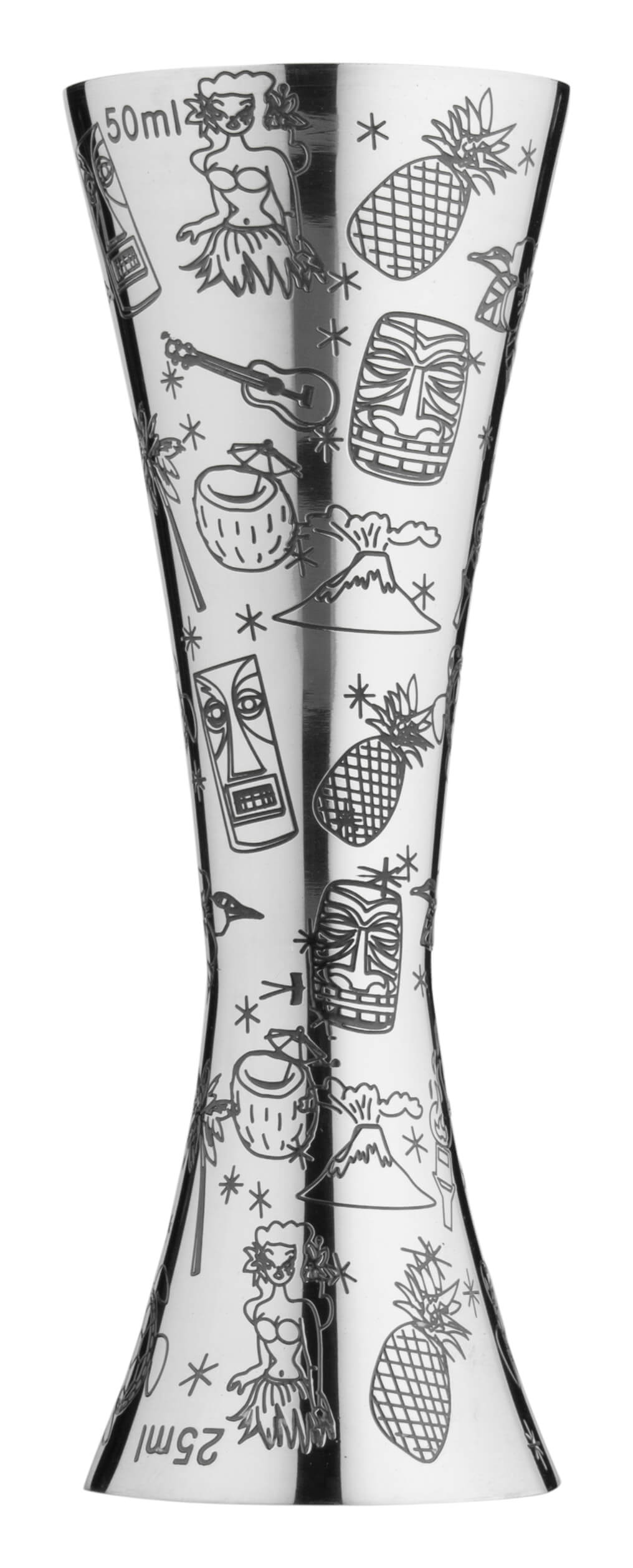 Medidor doble Aero Tiki, Urban Bar - acero inoxidable (25/50 ml)