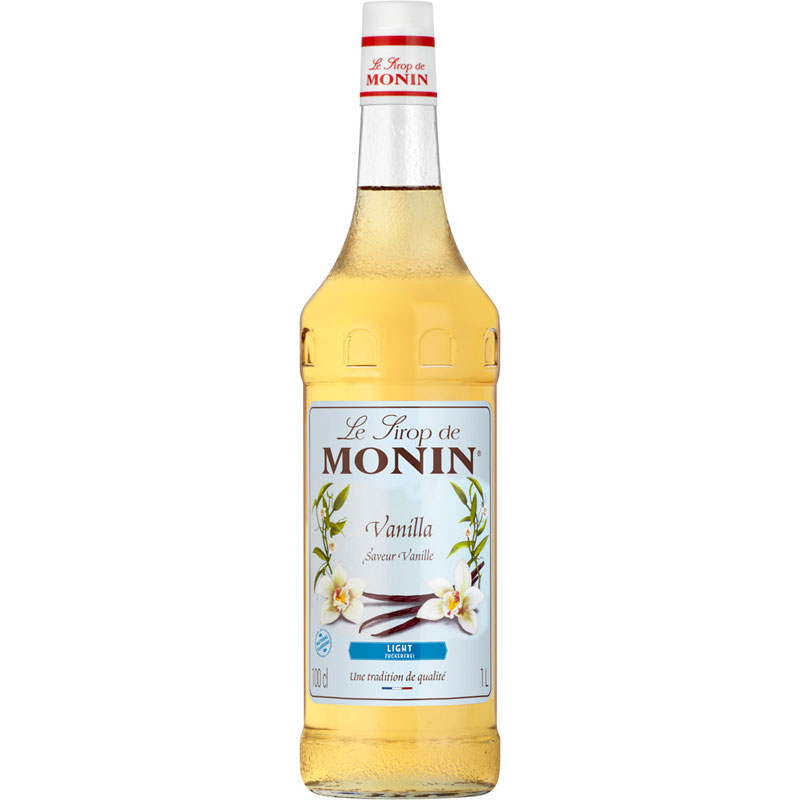 Vainilla con menos azúcar (light) - Sirope Monin (1,0 l)