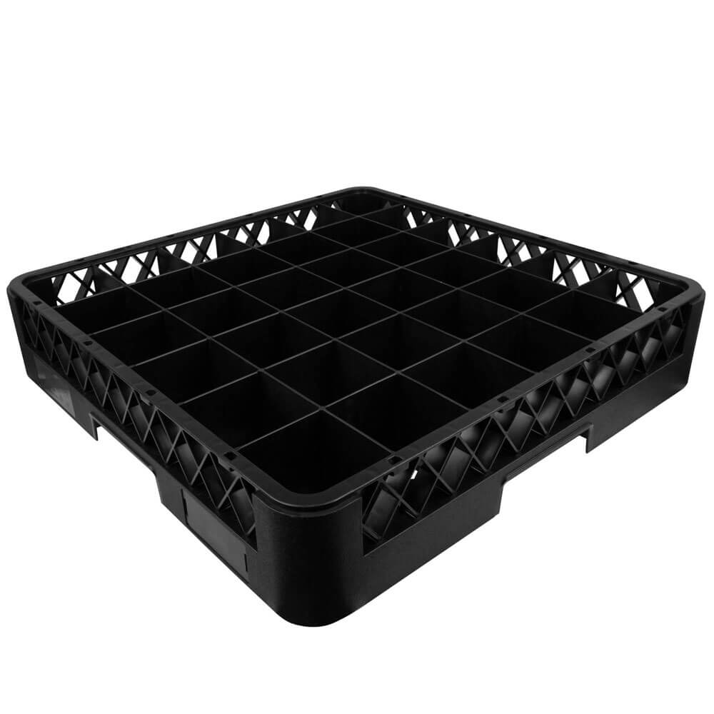 Cesta para lavavajillas básica de 36 compartimentos, negra - 50 x 50 x 10 cm