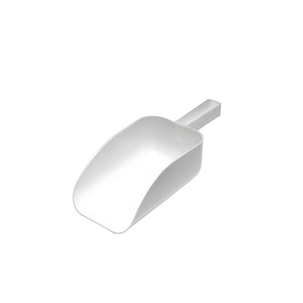Pala para hielo / pala multiusos, plástico ABS, blanco - 1000 ml