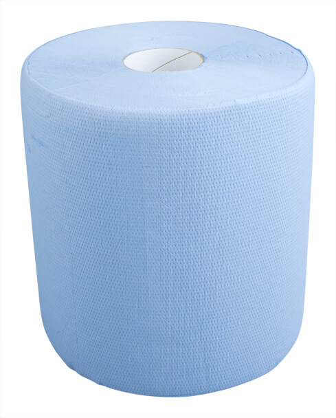 Rollo de papel de limpieza azul, 2 rollos - 450 hojas