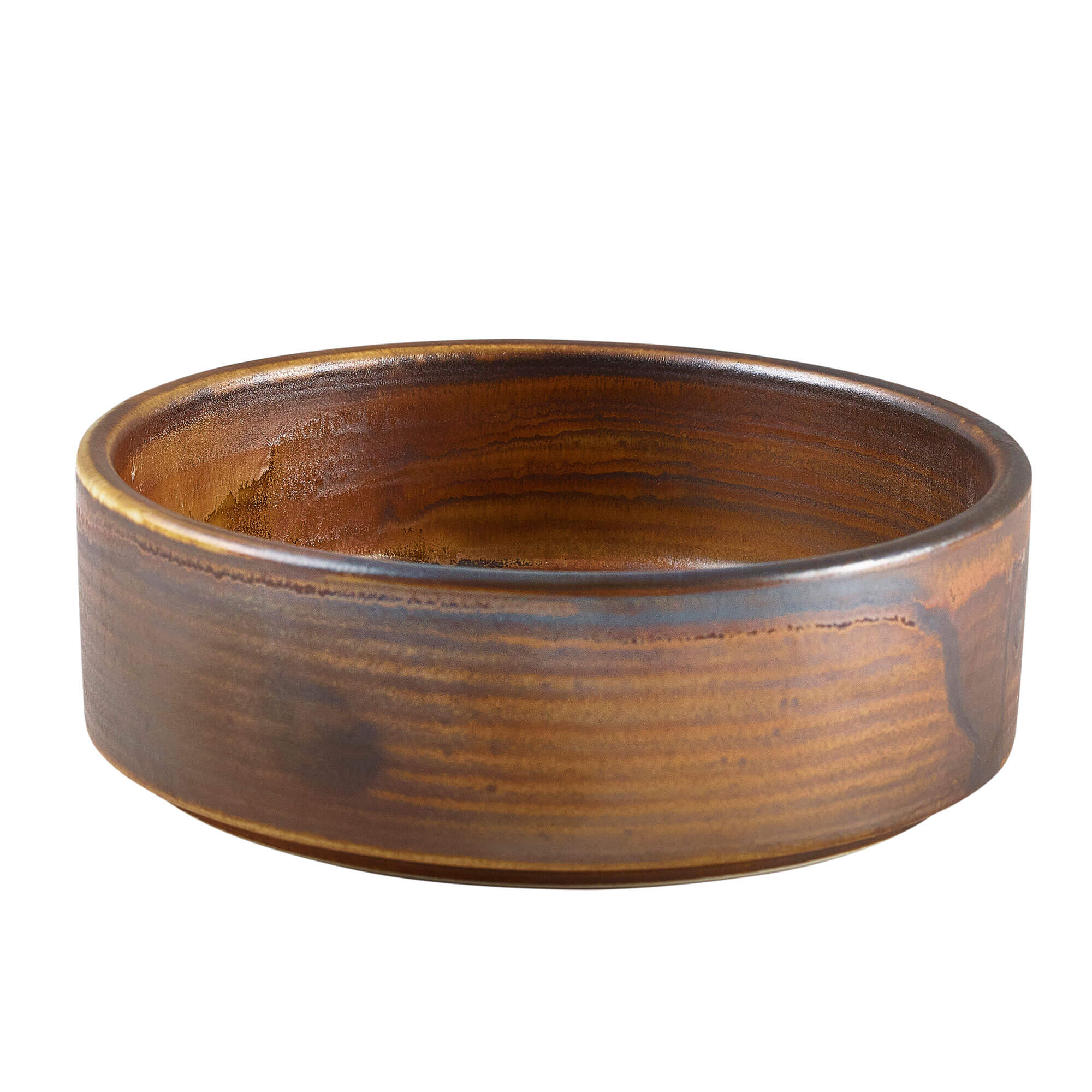 Bandeja de presentación Terra Rustic Copper – 13 cm (6 uds)