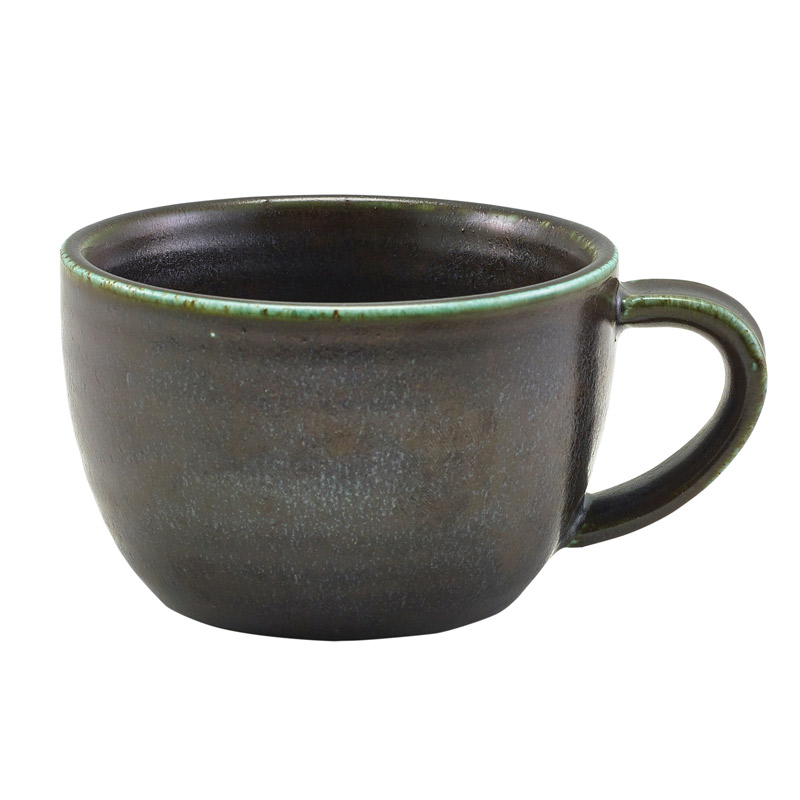 Taza de café Terra Cinder Black – 285 ml (6 uds)