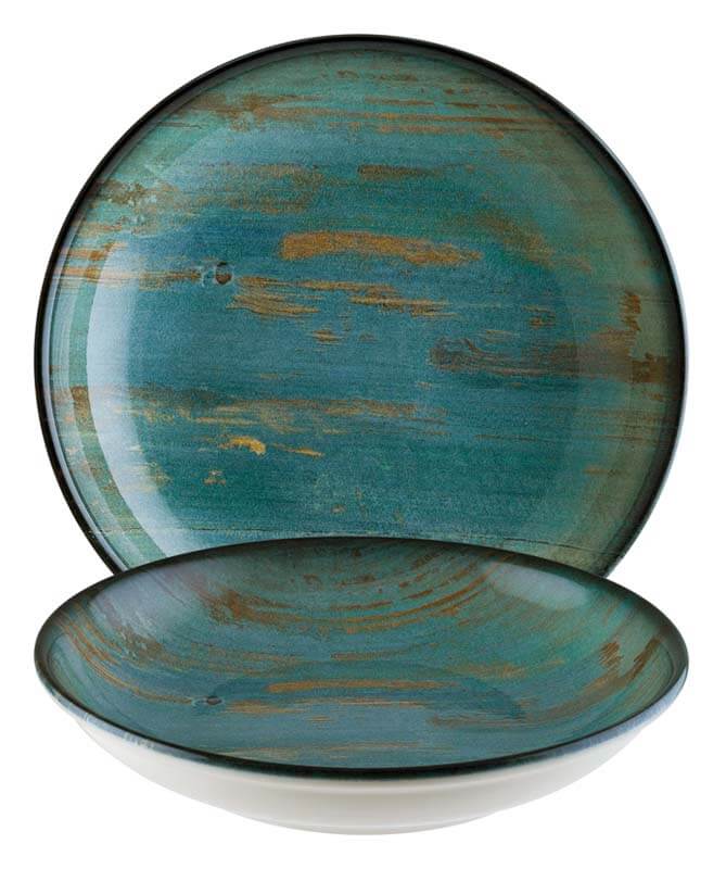 Bonna Madera Mint Gourmet Cuencos 13 cm, 22 cl azul - 12 ud