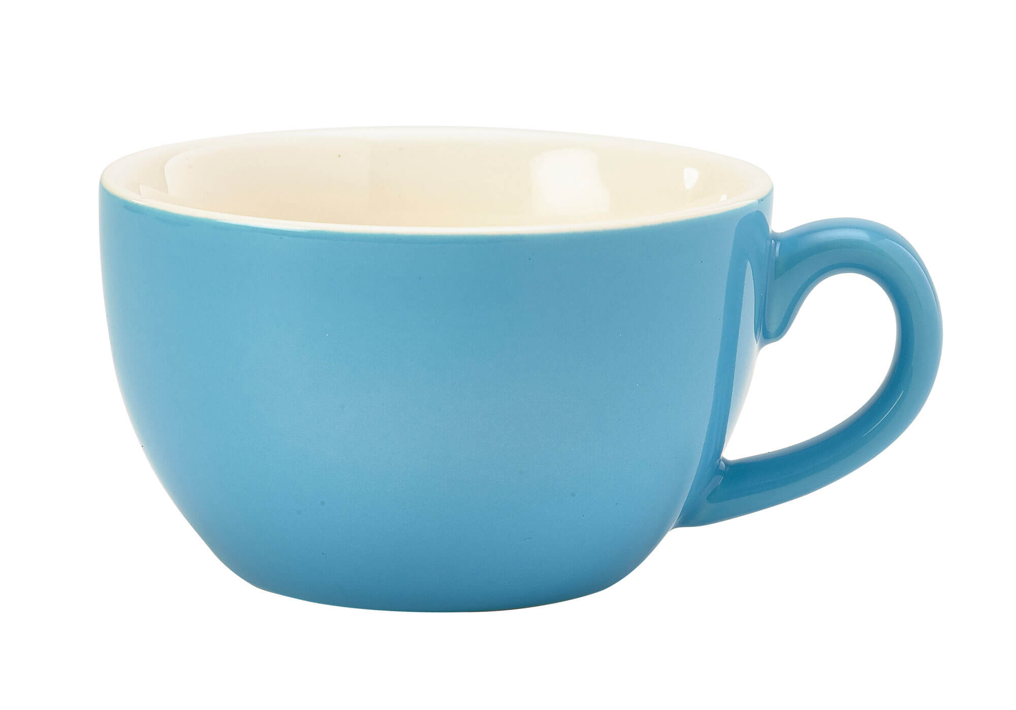 Taza de capuchino azul - 250 ml (6 uds)