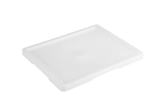 Tapa para contenedores apilables y de transporte Classic blanco - 525 x 455 x 30 mm
