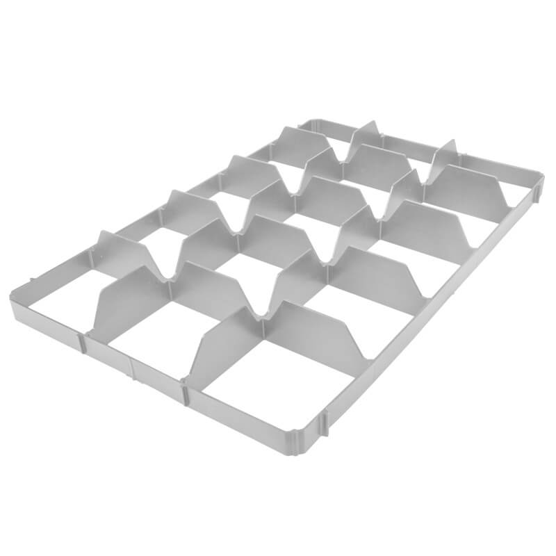 Rejilla separadora para caja de vasos en la parte inferior (15 compartimentos, 109 x 117 mm)