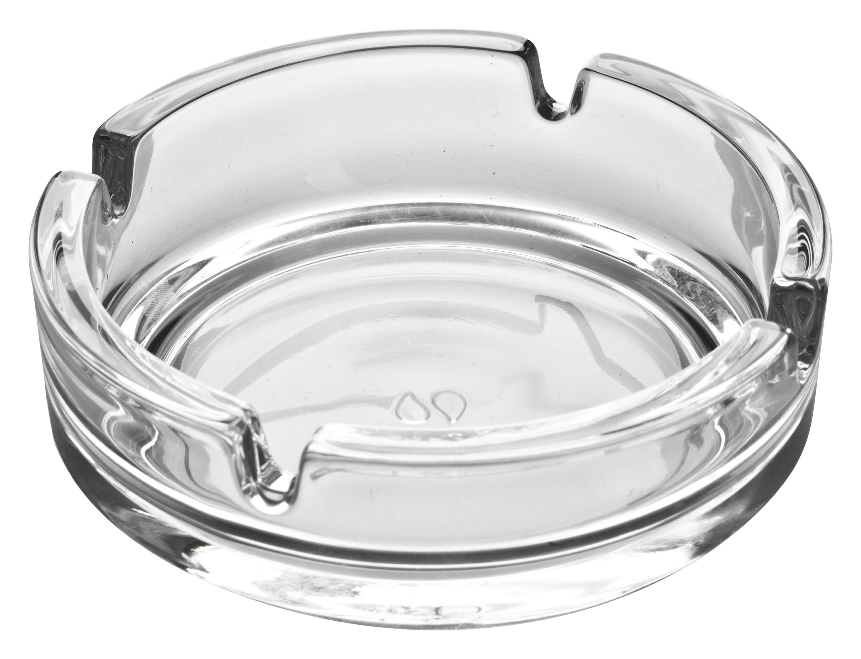 Cenicero Dresda, cristal, redondo, apilable, Pasabahce (10,7 cm)