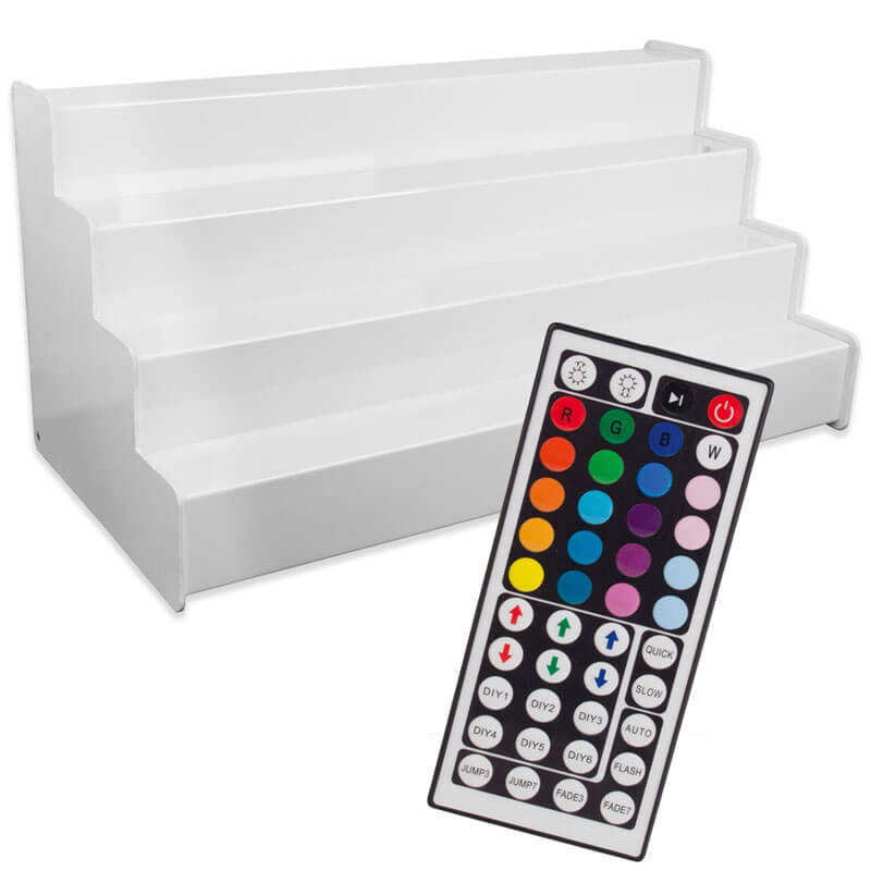 Escalera de botellas 1000 x 440 mm - LED multicolor