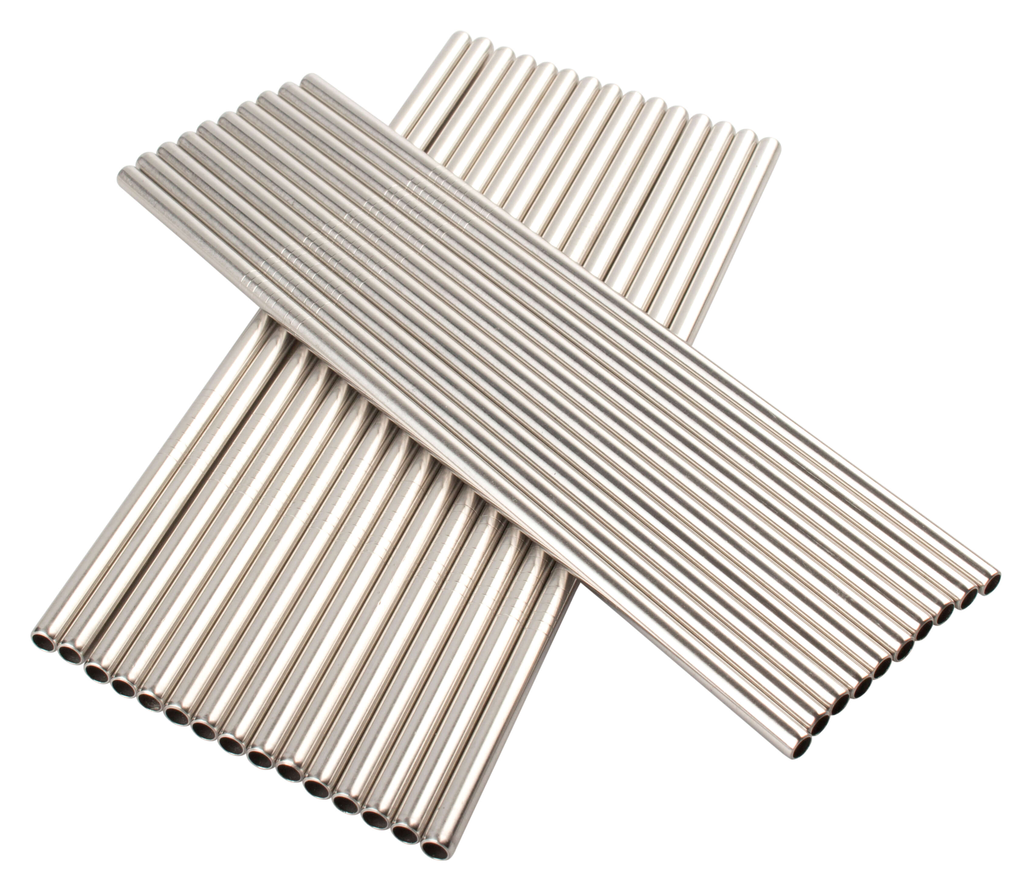 Pajitas, acero inoxidable (6 x 210 mm) - 25 uds.